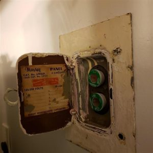 outdated electrical panel